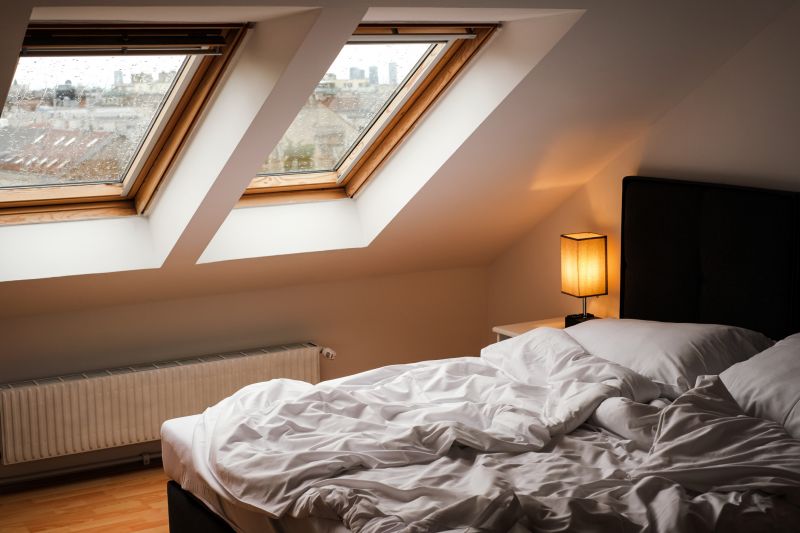 Bedroom with Skylights